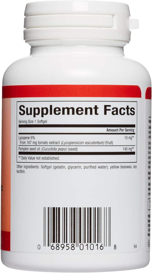 Natural Factors, Lycopene 10 Mg, Antioxidant Support To Help Reduce Free Radical Damage With Pumpkin Seed, 60 Softgels (60 Servings)