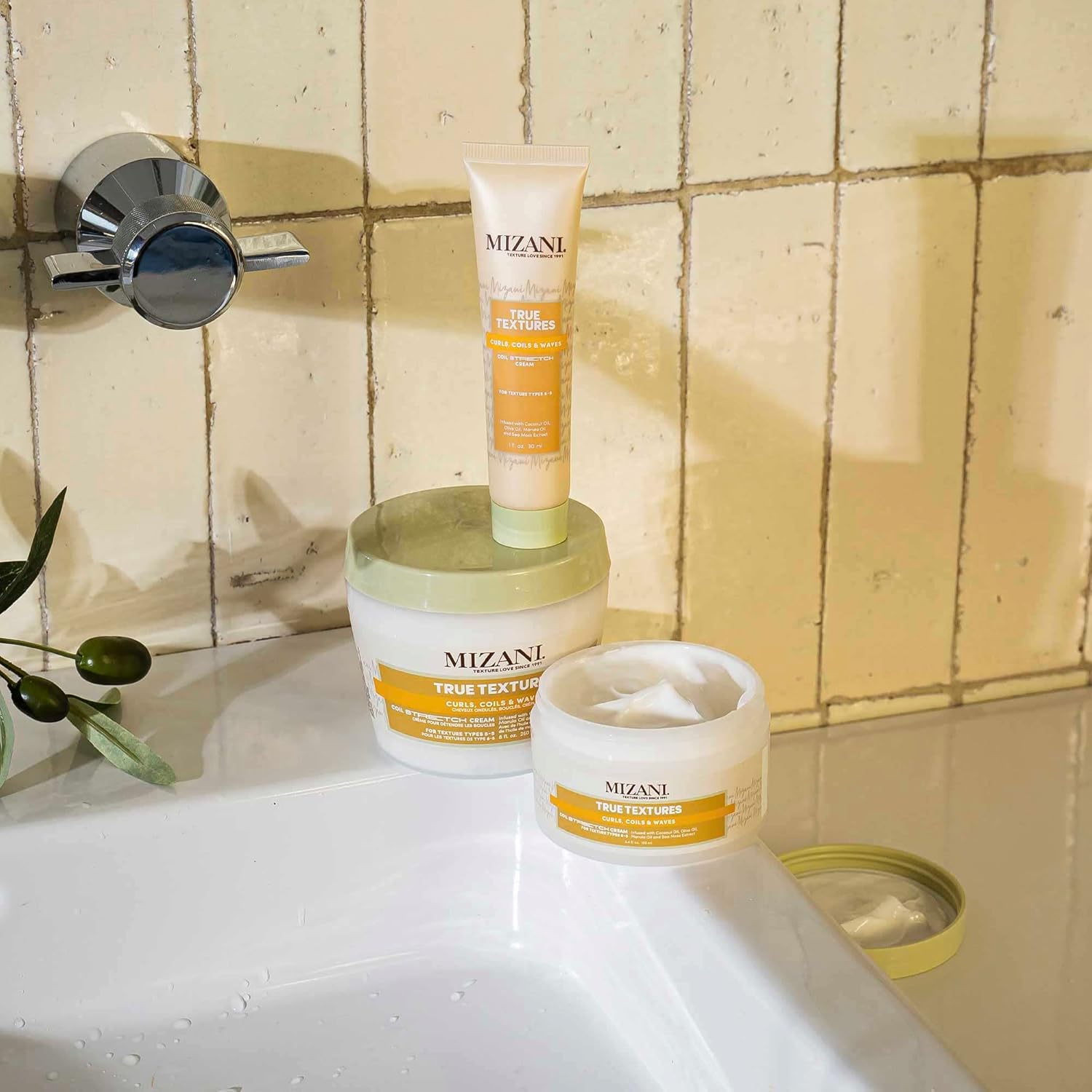 Mizani True Textures Coil Stretch Cream | Soft Hold Curl Shaping Cream | Non-Drying| For Curly, Coily Hair | 3.4 Fl Oz : Beauty & Personal Care
