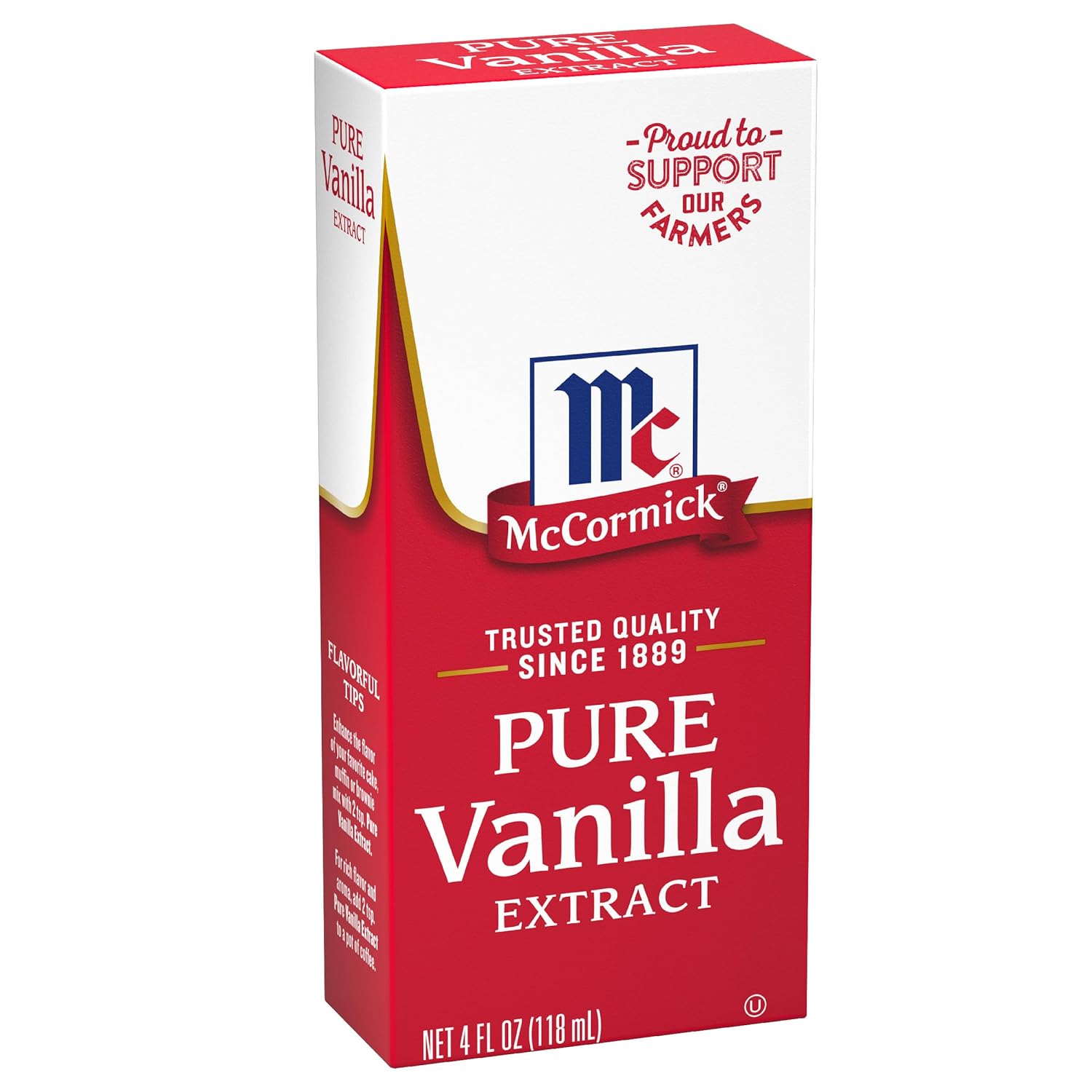 Mccormick All Natural Pure Vanilla Extract (Made With Madagascar Vanilla Beans), 4 Fl Oz