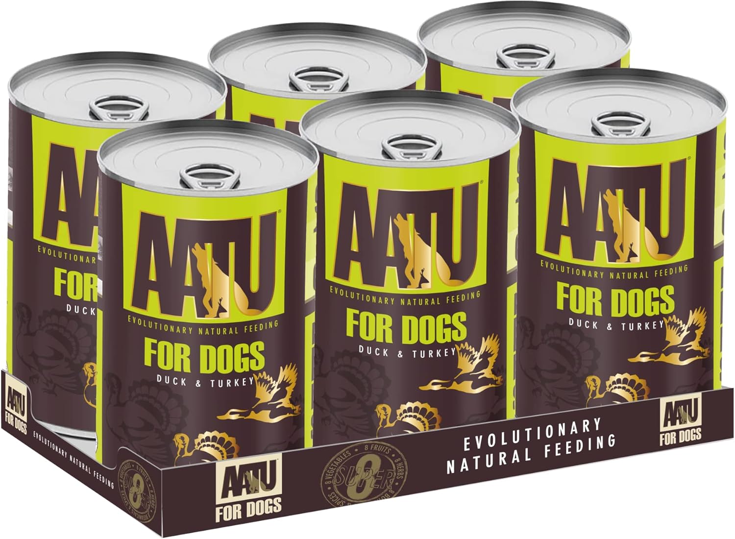 Wet Dog Food in a Tin - Duck & Turkey (6x400g) - Grain Free Recipe - No Artificial Ingredients - Good for Low Maintenance Feeding?WADT400