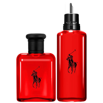 Ralph Lauren - Polo Red - Eau De Toilette - Men'S Cologne - Refillable Cologne Set - Woody & Spicy - With Grapefruit, Saffron, And Redwood - 2.5 Fl Oz Bottle & 5.1 Fl Oz