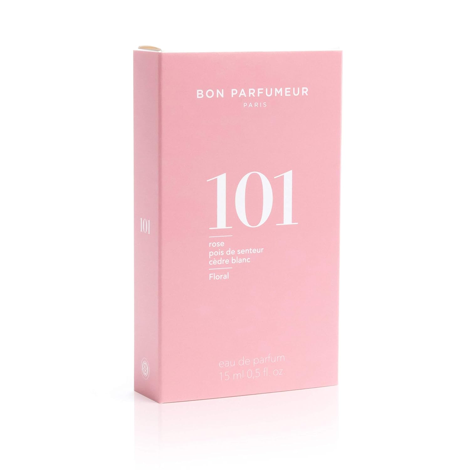 Bon Parfumeur Paris 101 Rose Sweet Pea White Cedar Eau De Parfum, 15 Ml : Beauty & Personal Care