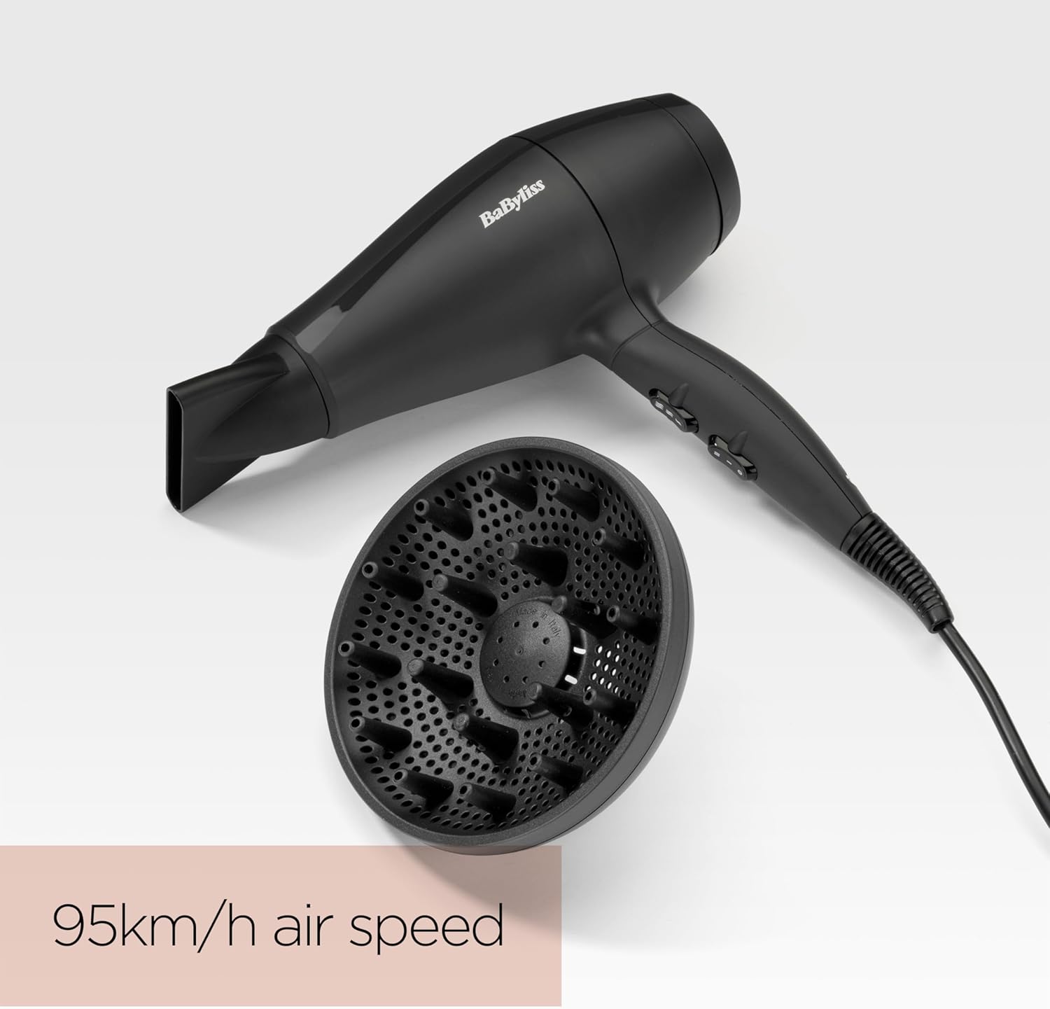 BaByliss Power Light Dry 2000 Hair Dryer, Lightweight Professional Hair Dryer, Made in Italy, Extra-Fast Air Flow : Amazon.co.uk: Beauty