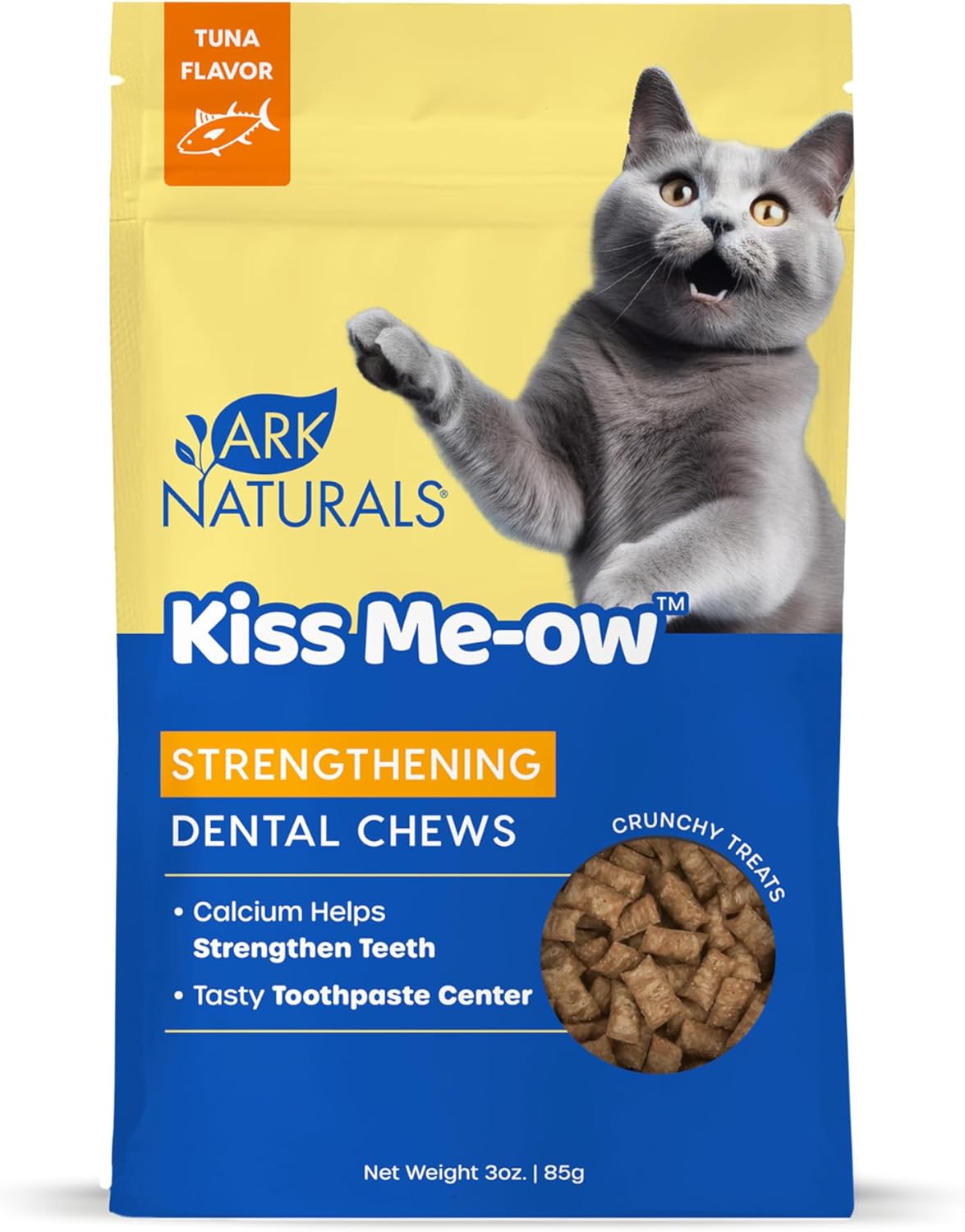 Ark Naturals, Kiss Me-Ow Strengthening Tuna Dental Chews, 3 Oz