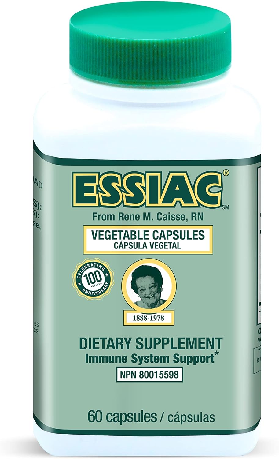 ESSIAC Tea All-Natural Herbal Extract Capsules ? 60 Capsules | Powerful Antioxidant Blend to Help Promote Overall Health & Well-Being | Original Formula Since 1922