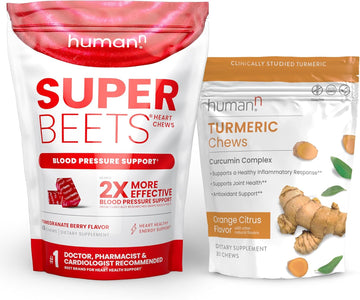 Humann Superbeets Heart Chews & Turmeric Chews