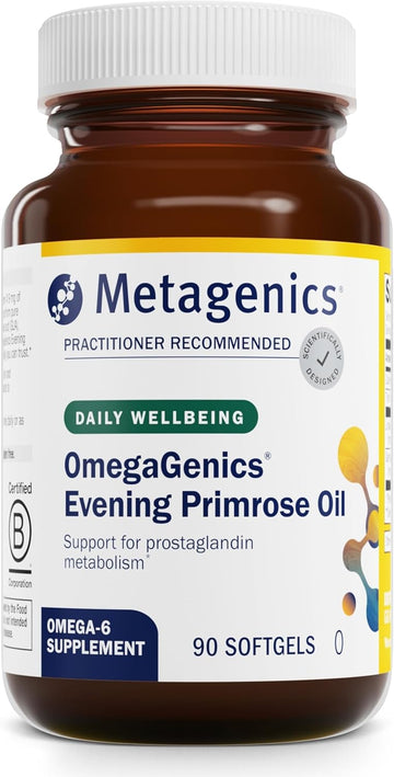 Metagenics Omegagenics Evening Primrose Oil - Supports Prostaglandin Metabolism & Cellular Health* - Gamma-Linolenic Acid (Gla) Supplement - Non-Gmo & Gluten-Free - 90 Softgels