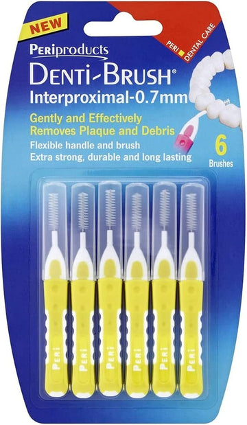 Denti-Brush 6 Interproximal-0.7Mm (Pack Of 2) By Denti-Brush