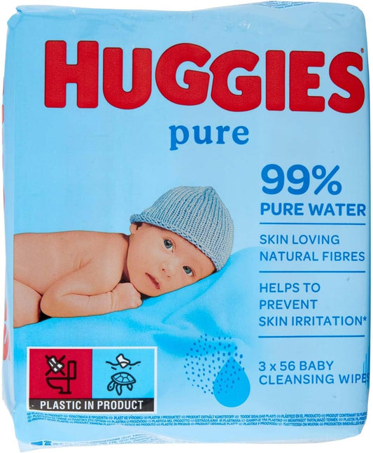 Huggies Pure Wipes Triple Pack, 192 Wipes