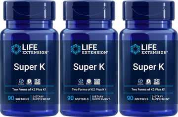 Life Extension Super K, 90 Softgels (Packs of 3)