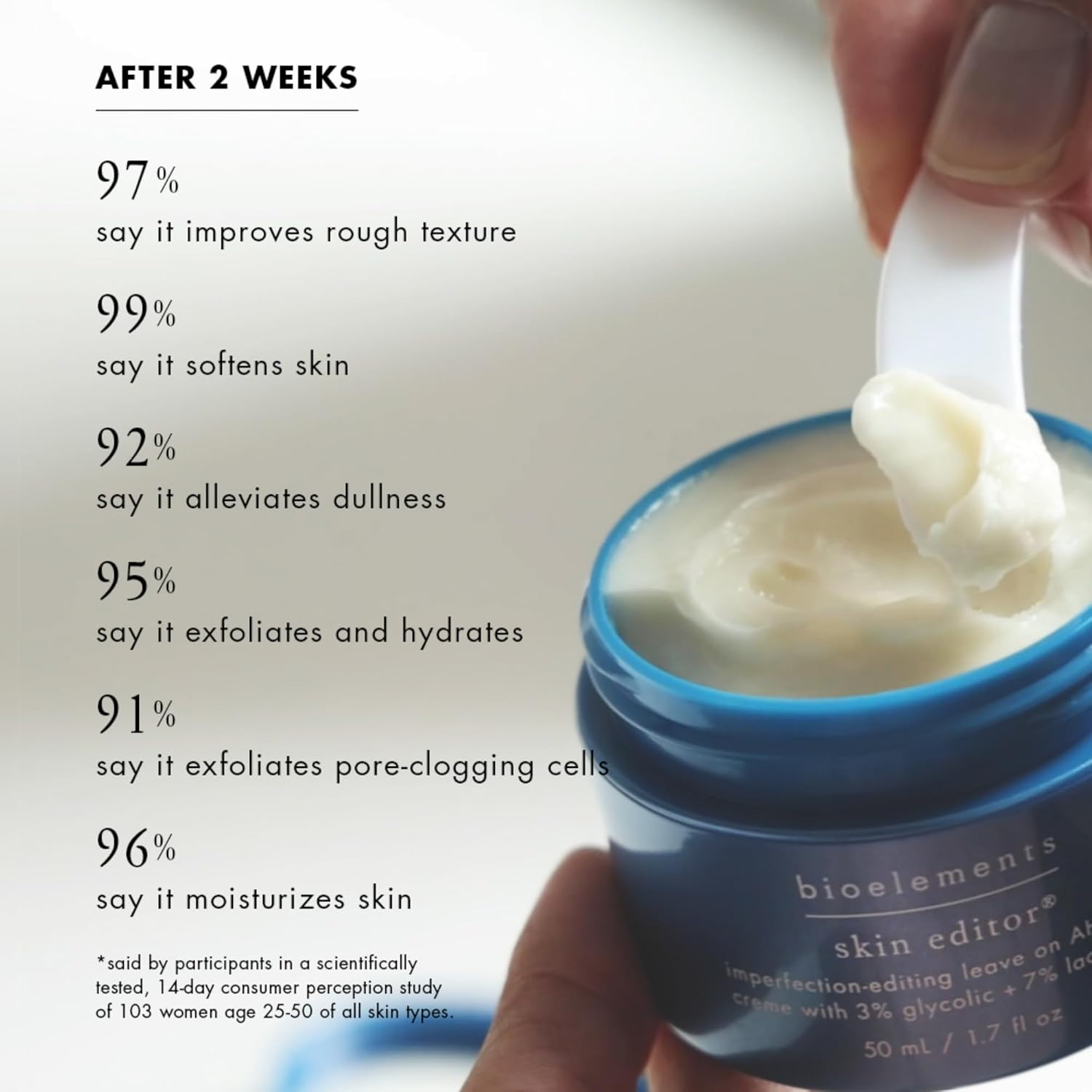 Bioelements Skin Editor - 1.7 Fl Oz - Leave-On Aha Chemical Face Peel Cream For All Skin Types - With 3% Glycolic Acid & 7% Lactic Acid - Vegan, Gluten Free - Never Tested On Animals : Beauty & Personal Care