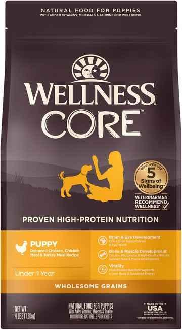 Wellness Core Wholesome Grains Puppy Recipe, 4 Pound Bag