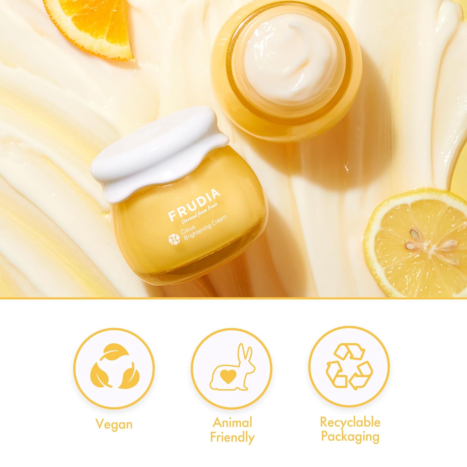 Frudia Citrus Brightening Face Cream, Vitamin C Korean Face Moisturizer W/61% Mandarin Peel Extract, Melazero & Vitamin C For Radiant Skin (0.35 Fl Oz) : Beauty & Personal Care