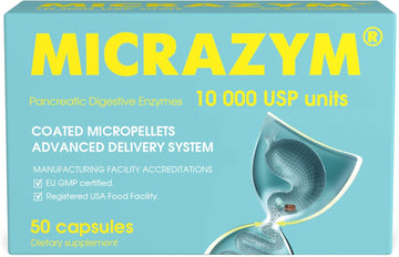 Avva Pharm? Pancreatic Enzymes - 10,000 Usp Effective Pancreatic Enzyme Supplements - Digestive Enzymes For Digestion - 50 Fast-Acting Capsules With Amylase, Lipase And Protease