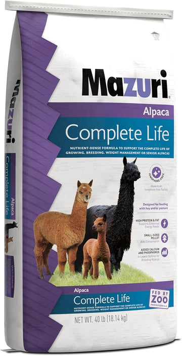 Mazuri | Alpaca Complete Life Feed | 40 Pound (40 Lb) Bag