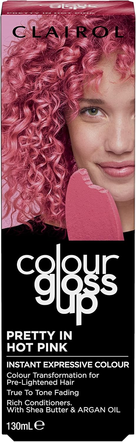 Clairol Colour Gloss Up Conditioner, Pretty In Hot Pink, 130Ml