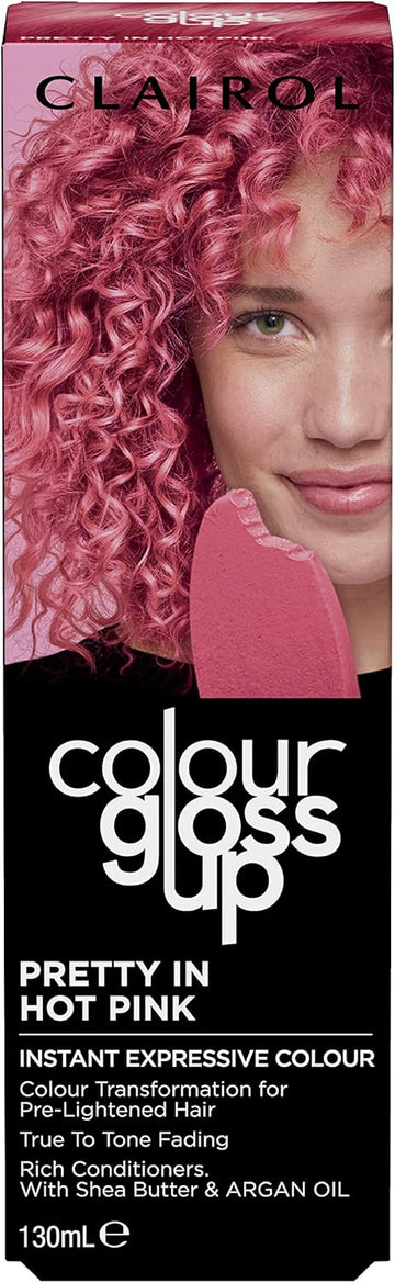 Clairol Colour Gloss Up Conditioner, Pretty In Hot Pink, 130Ml