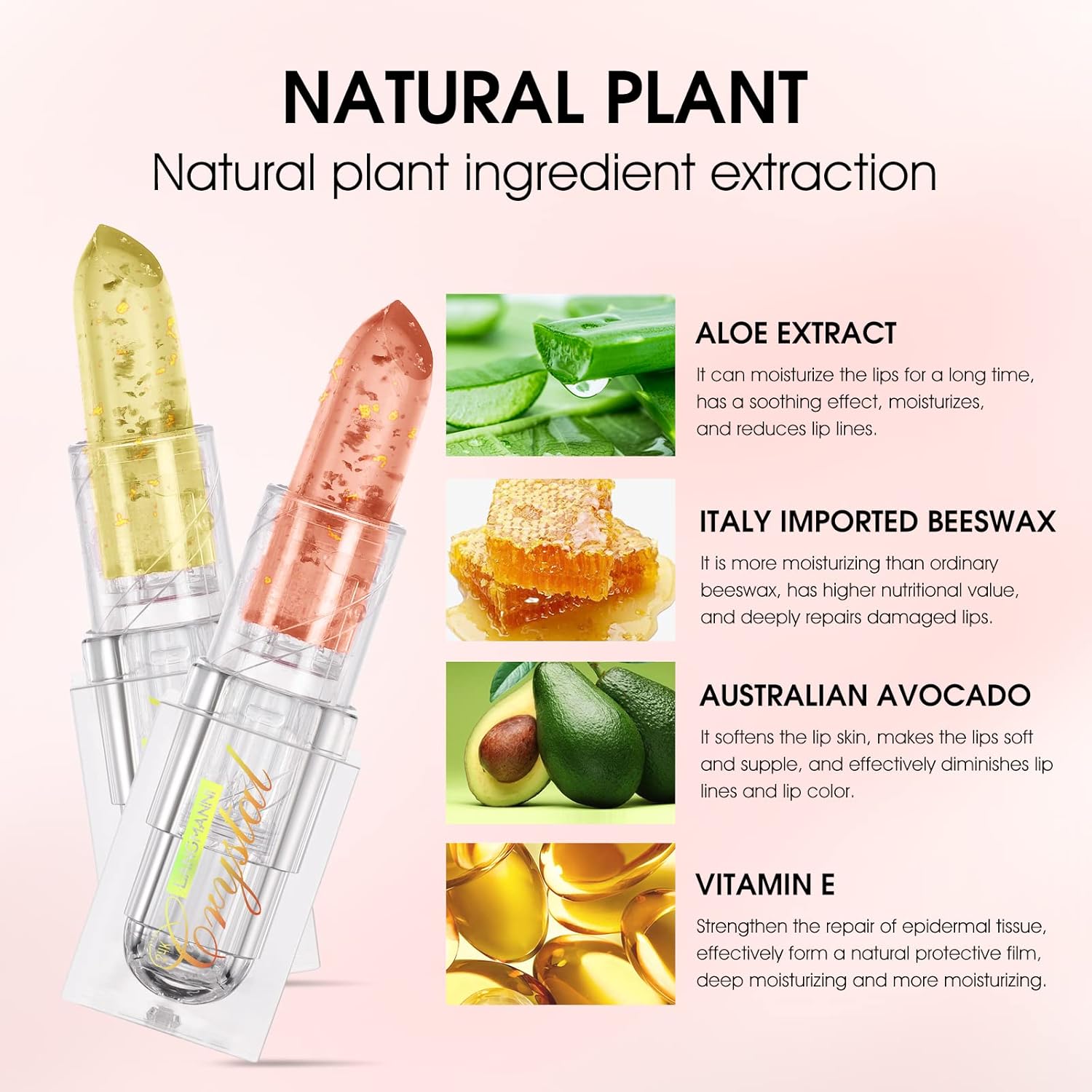 Crystal Jelly Lipstick Set Magic Color Change Lipstick 6 Pcs Long Lasting Nutritious Lip Balm Set with Gift Box : Amazon.co.uk: Beauty