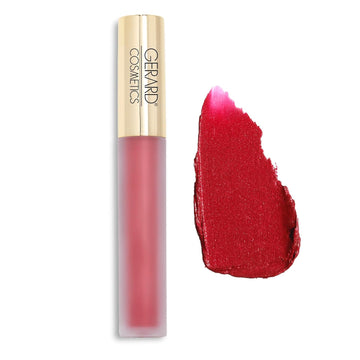 Gerard Cosmetics Metal Matte Liquid Lipstick Where'S Ken?, Hot Pink Lipstick With Metallic Matte Finish, Long Lasting Smudge Proof Lipstick, Cruelty Free & Made In The Usa