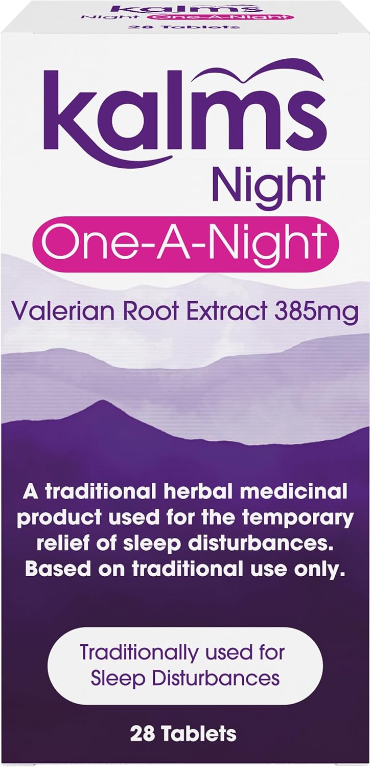 Kalms Night One-A-Night 28 Tablets - Traditional Herbal Medicinal Product Used For The Temporary Relief Of Sleep Disturbances. One Tablet A Night Dose
