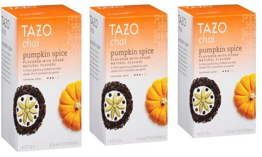 Tazo Chai Tea Pumpkin Spice 60 Bags (3 Pack)