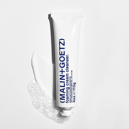 Malin + Goetz Foaming Cream Cleanser, 4 Oz. – Men & Women, Gentle Face Cleanser, Sooth & Moisturize The Skin, Suitable For All Skin Types, Vegan & Cruelty Free