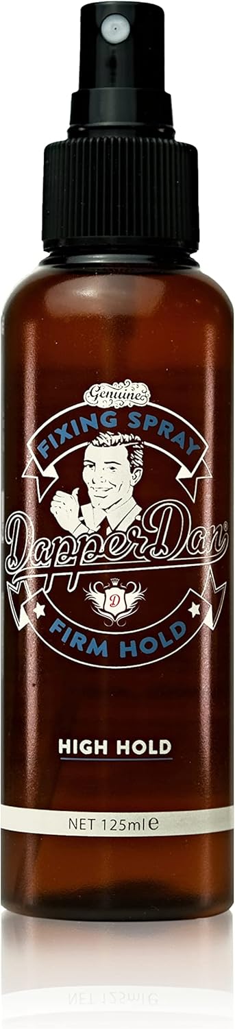 Dapper Dan Mens Fixing Hairspray, Medium Shine Firm Hold Mens Hairspray For Long Lasting Style Citrus Scent 1X 125Ml