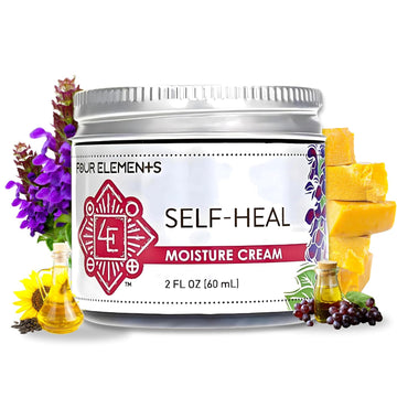 Self Heal Moisture Cream, Certified Organic Skincare To Help Promote Healing And Rejuvenation Of The Skin, 2 Oz