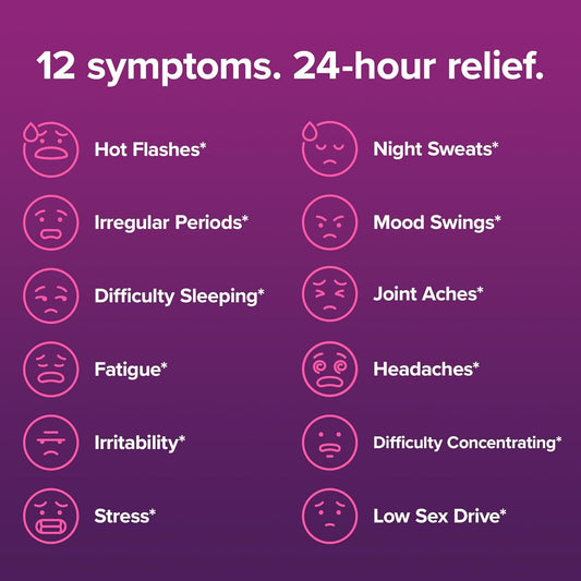 Amberen Perimenopause, Peri-Menopause Multi-Symptom Relief, Vitamin B, Vitamin E & Antioxidants Supplement, Clinically Shown To Help Support Hormone Balance, Hot Flashes & Night Sweats, 60 Count