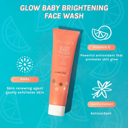 Pacifica Glow Baby Brightening Face Wash By Pacifica For Women - 1.4 Oz Face Wash