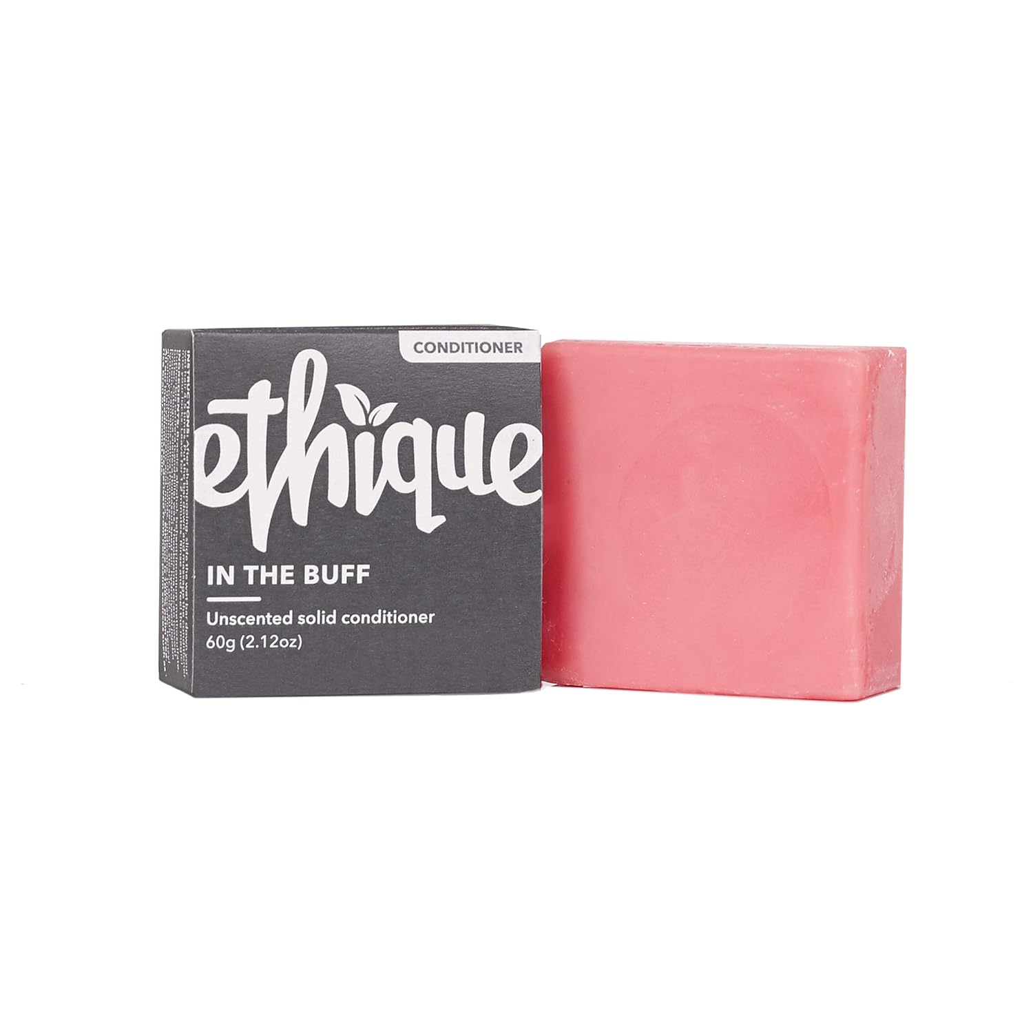 Ethique Solid Conditioner Bar for sensitive Scalps - In The Buff Unscented - Vegan, Eco-Friendly, Plastic-Free, Cruelty-Free, 2.12 oz (Pack of 1)
