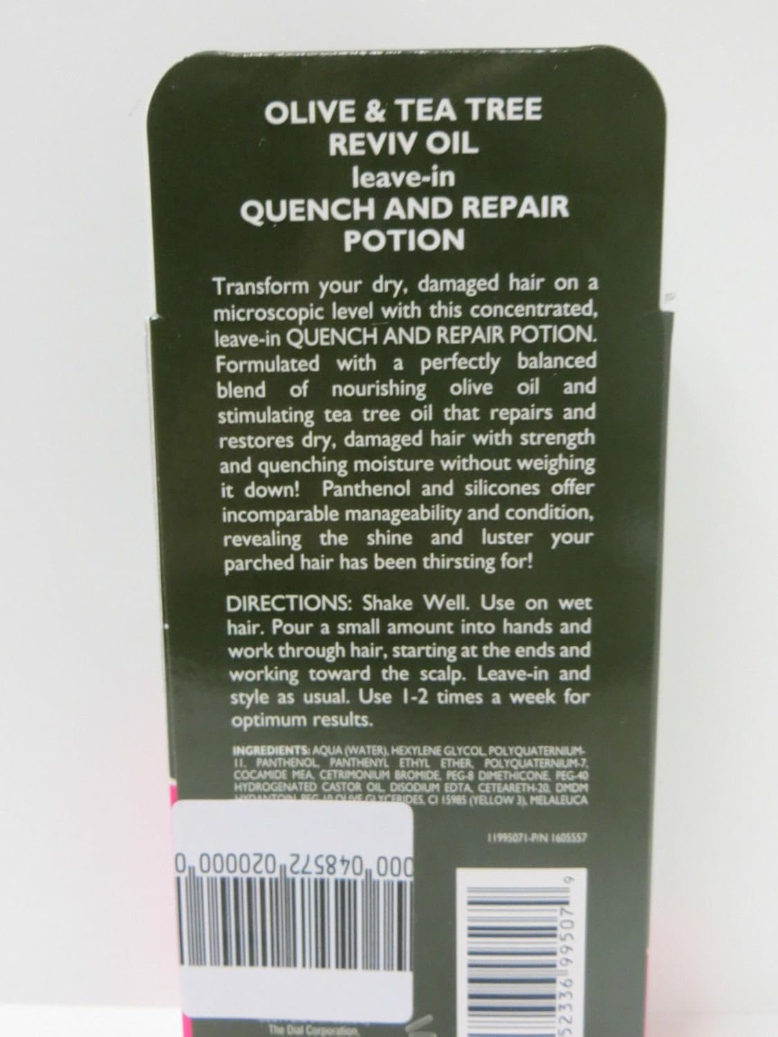 Smooth N Shine Olive &Tea Tree Quench & Repair Potion 3'S 5.8 Oz. : Hair And Scalp Treatments : Beauty & Personal Care