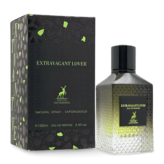 Maison Alhambra Extravagant Lover – Fruity, Gourmand, Woody, Amber – Eau De Parfum Spray Long-Lasting Fragrance For Unisex, 3.4 Ounce / 100 Ml