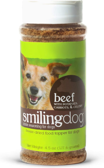Herbsmith Bone Broth Kibble Seasoning - Freeze Dried Meat + Bone Broth Powder For Dogs - Beef - 3.35 Oz