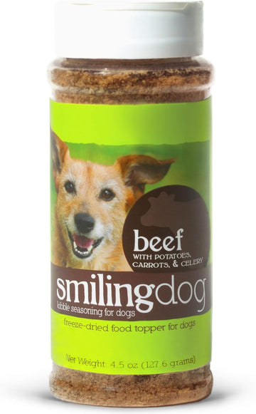 Herbsmith Kibble Seasoning – Freeze Dried Beef – Dog Food Topper For Picky Eaters - 4.5Oz