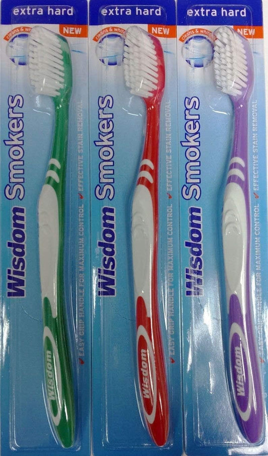 Wisdom Smokers Extra Hard Toothbrush, Mint, 0.3 Kg