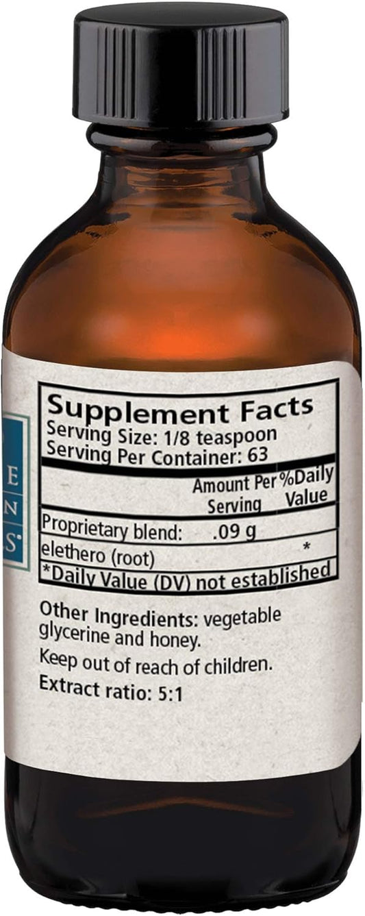 Wise Woman Herbals Eleuthero Root Solid Extract 4:1, Alcohol-Free, Adrenal & Stress Support, Energy, Stamina, Mental Endurance, Supports Balanced Mood & Immunity, 2 Fl Oz