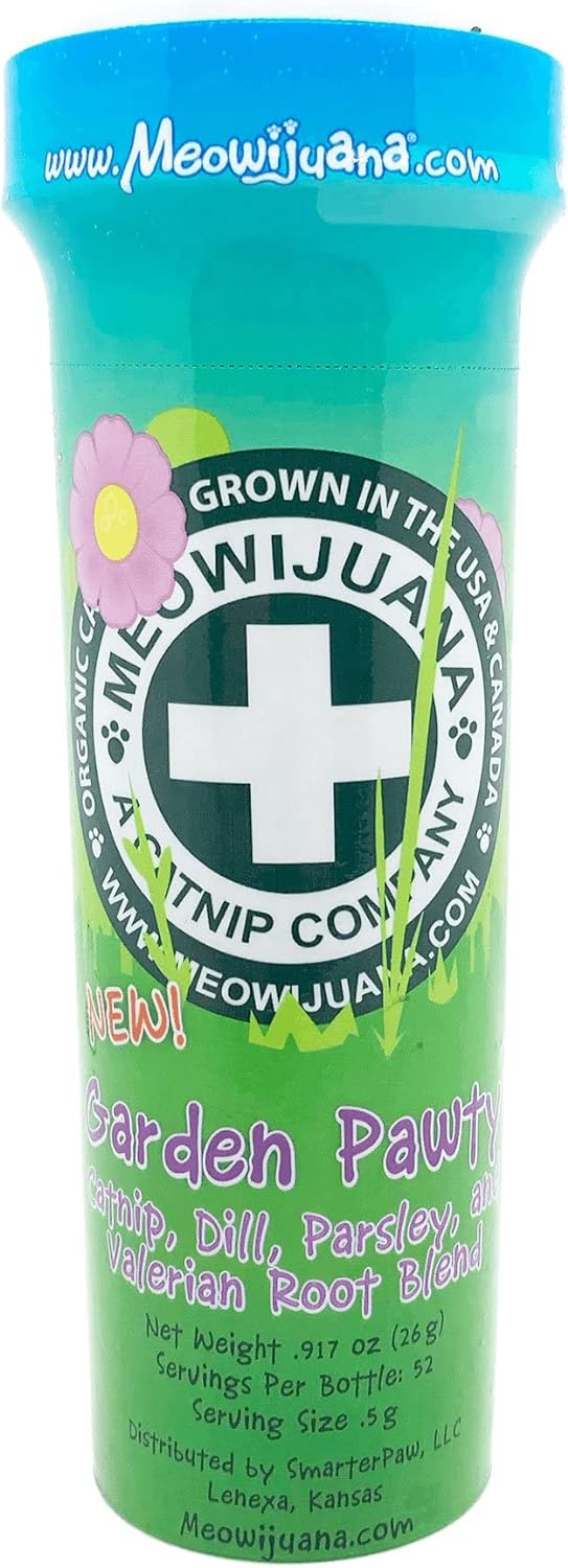 Meowijuana | Catnip Bundles | Organic | High Potency Cat Treats | Perfect for Cat Toys | Grown in The USA | Feline and Cat Lover Approved (Thyme Out Catnip Bottle Bundle) : Pet Supplies