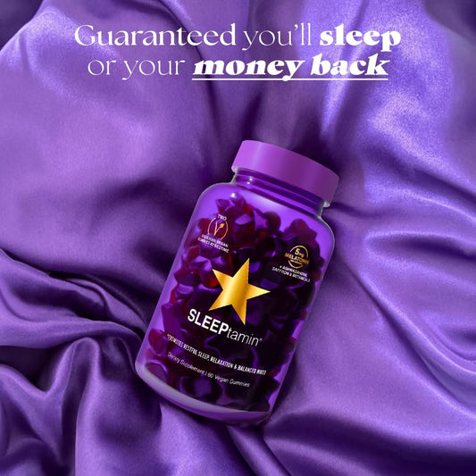 Sleeptamin Melatonin Gummies 5Mg | Infused With Chamomile & Ashwagandha For Relaxation | Promotes Restful Sleep, Balanced Mood, Stress Relief & Enhanced Relaxation | 60 Vegan Gummies
