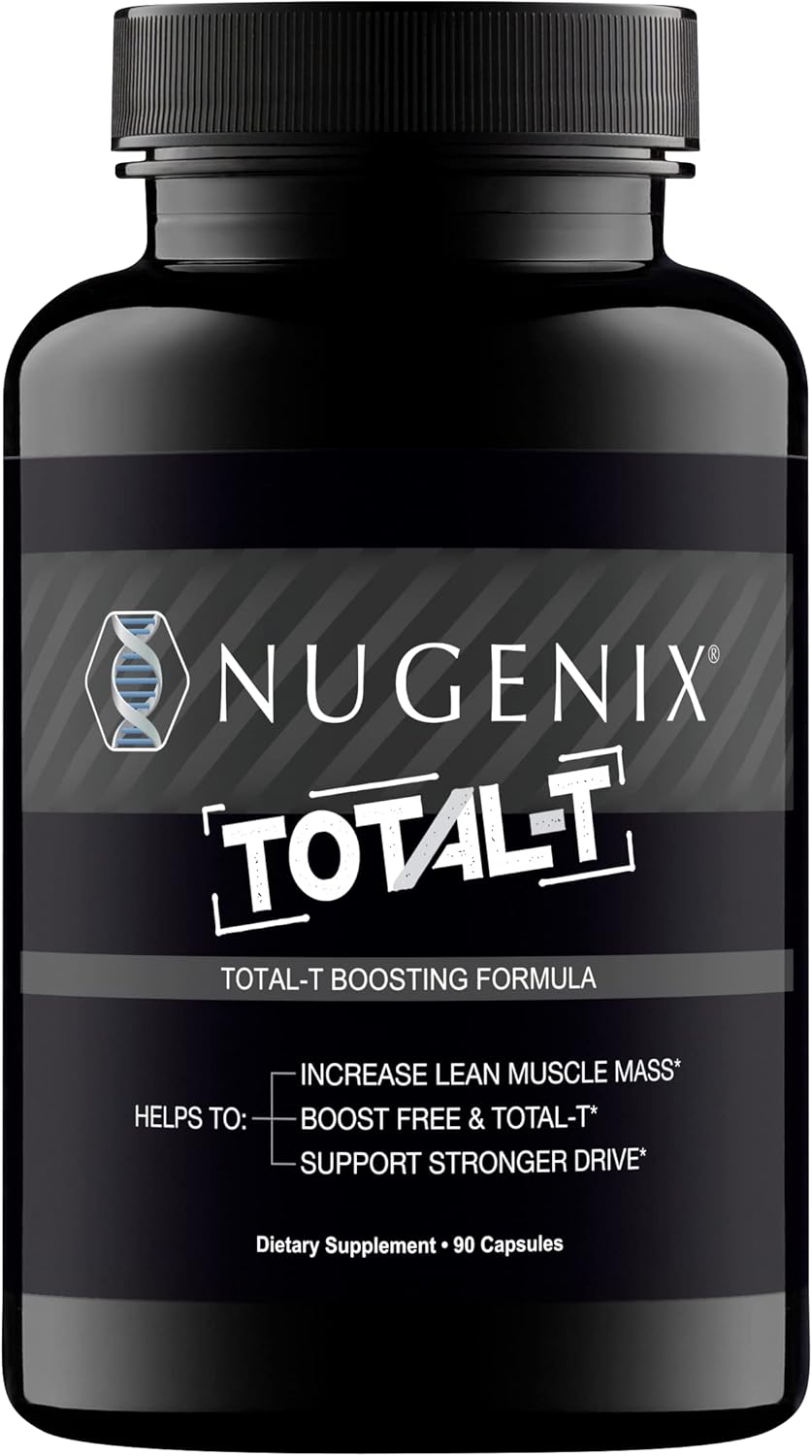 Nugenix Total-T Free and Total Testosterone Booster for Men Nitric Oxide Booster Supplements Bundle : Health & Household