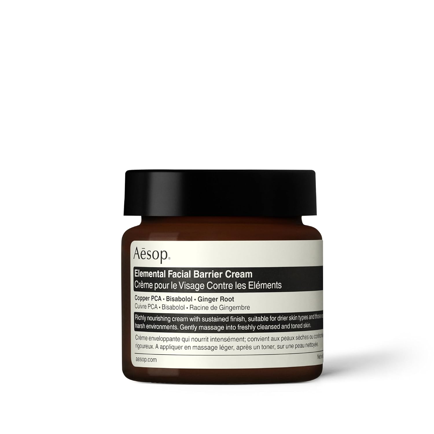 Aesop Element Facial Barrier Cream | Nourishing, Emollient Rich Cream For Dehydrated Skin | Provides Soothing Barrier Protection | 2Oz / 60Ml