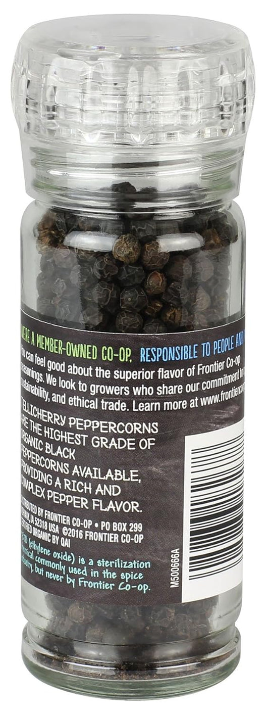 Frontier Natural Products Peppercorns, Og, Black, Tlch, 1.76-Ounce (Pack Of 3)