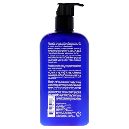 Jack Black Turbo Body Lotion Energizing Gel Moisturizer