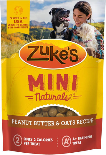 Zuke'S Mini Naturals Training Dog Treats Peanut Butter And Oats Recipe - 16 Oz Bag