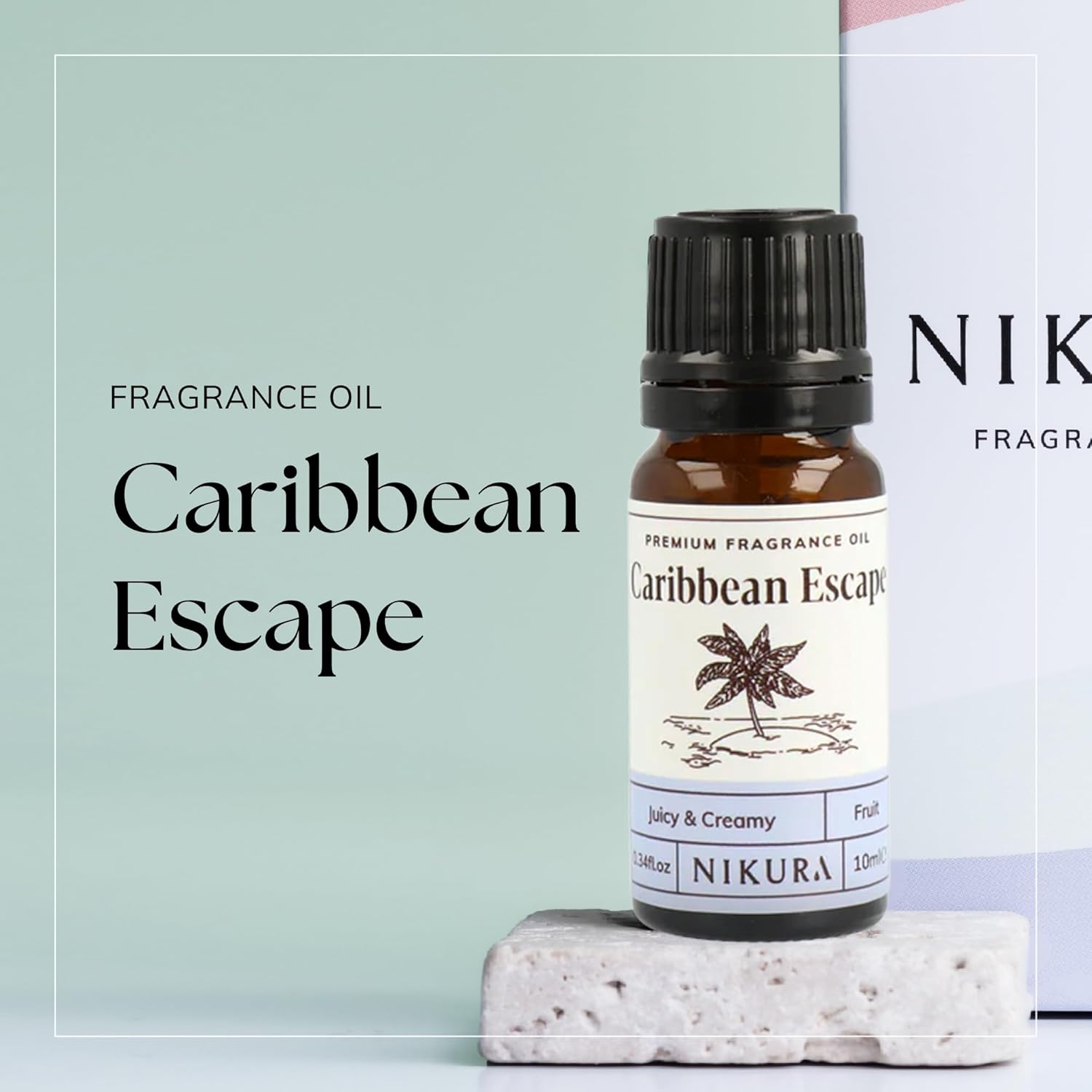 Nikura | Caribbean Escape Fragrance Oil - 10ml | Perfect for Soap Making, Candle Making, Wax Melts, Diffuser | Great for use in Bath Bombs, Perfume Oil, Perfume Scents | Vegan & UK Made : Amazon.co.uk: Home & Kitchen