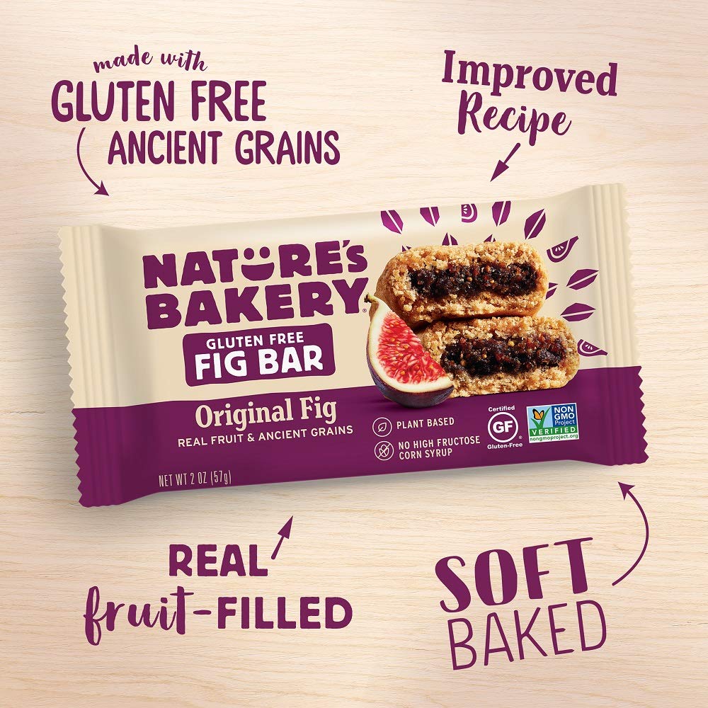 Nature’S Bakery Gluten Free Fig Bars, Original Fig, Real Fruit, Vegan, Non-Gmo, Snack Bar, 7 Boxes With 12 Twin Packs (84 Twin Packs)