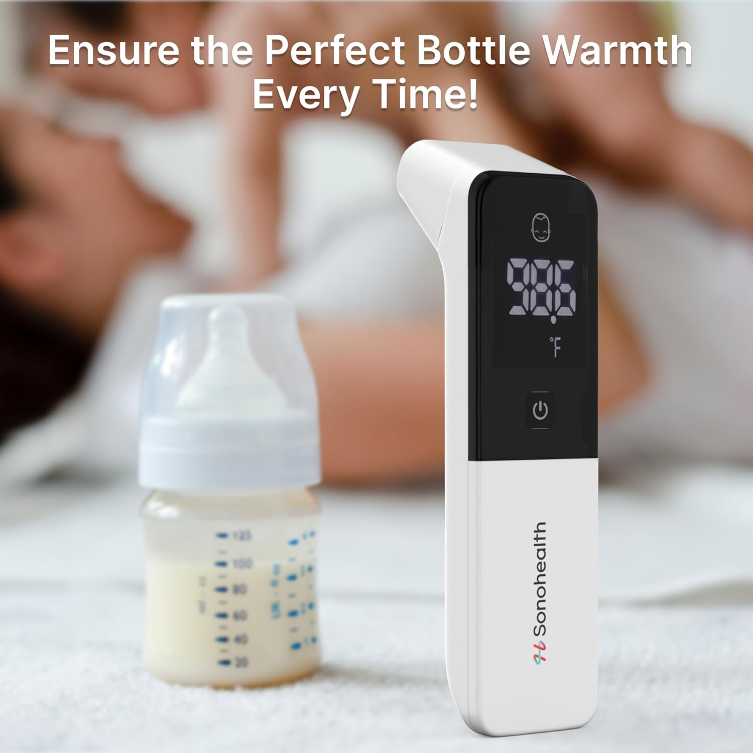 ThermoPRO 3-in-1 Forehead, Ear, and Bottle Thermometer for Kids and Adults - Accurate and Reliable Baby Thermometer by SonoHealth : Baby