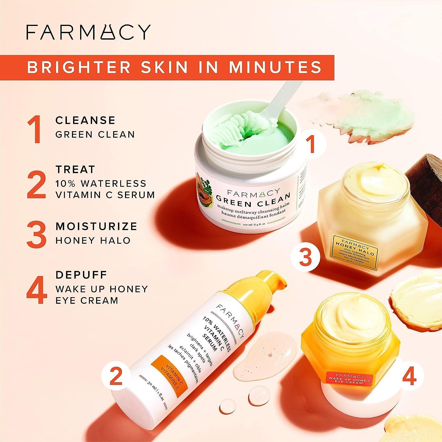 Farmacy Wake Up Honey Eye Cream for Dark Circles and Puffiness - Under Eye Cream for Wrinkles and Bags Under Eyes - Formulated with Caffeine & Vitamin C : Beauty & Personal Care