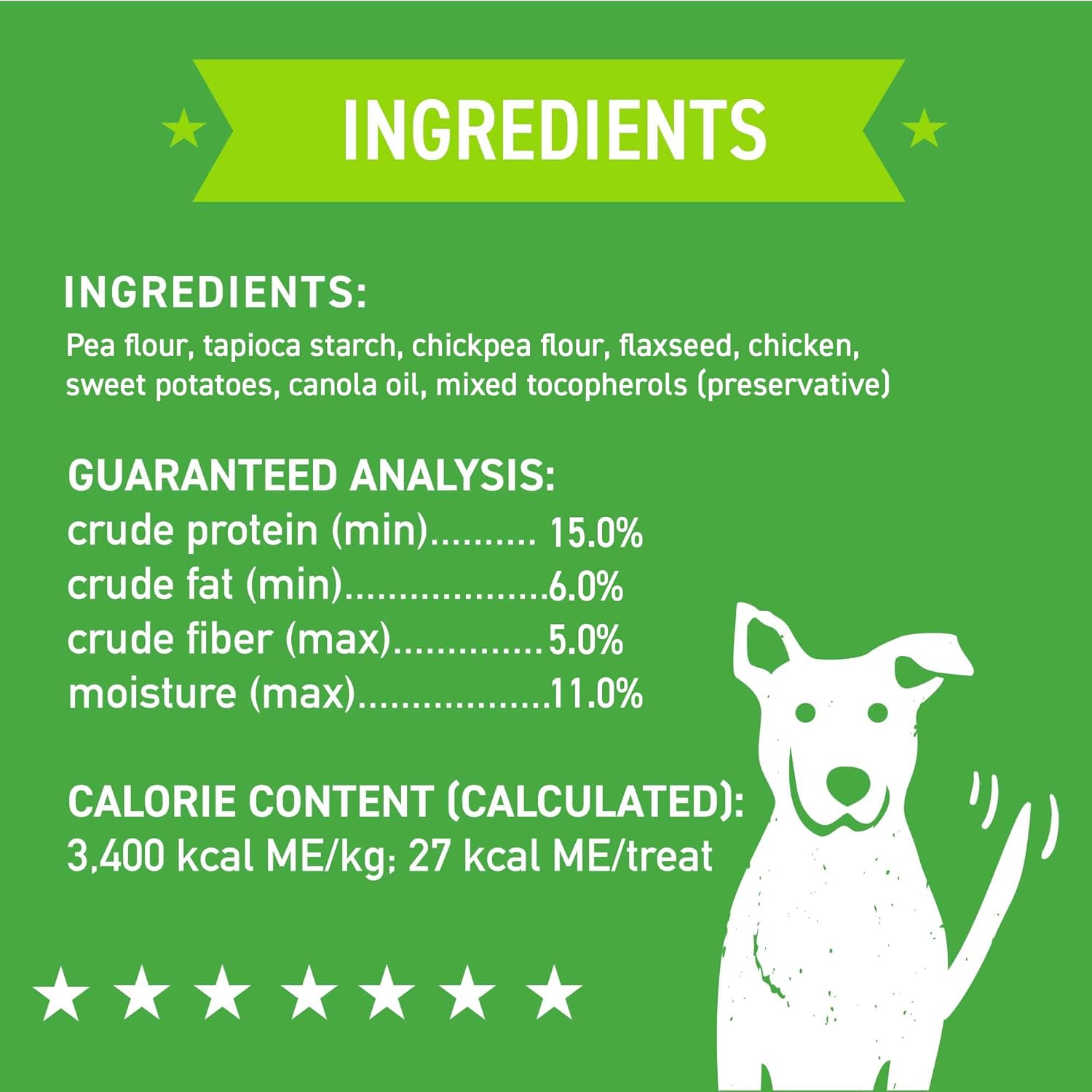 Cloud Star Wag More Bark Less - Dog Treats - Crunchy Biscuits - Grain Free Chicken & Sweet Potato - 14 oz Box