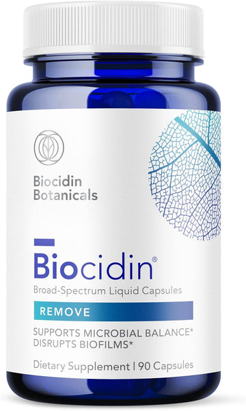 Biocidin Capsules - Gut Cleanse Process & Immune Support Supplement - Supportive Biofilm Disruptor - Promote Digestive Health & Microbial Balance - 18 Botanical Blend (90 Vegan Capsules)